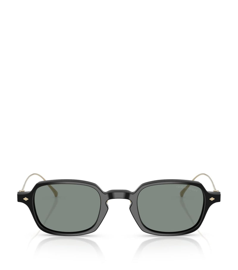 Giorgio Armani rectangle sunglasses dark acetate (British brand)