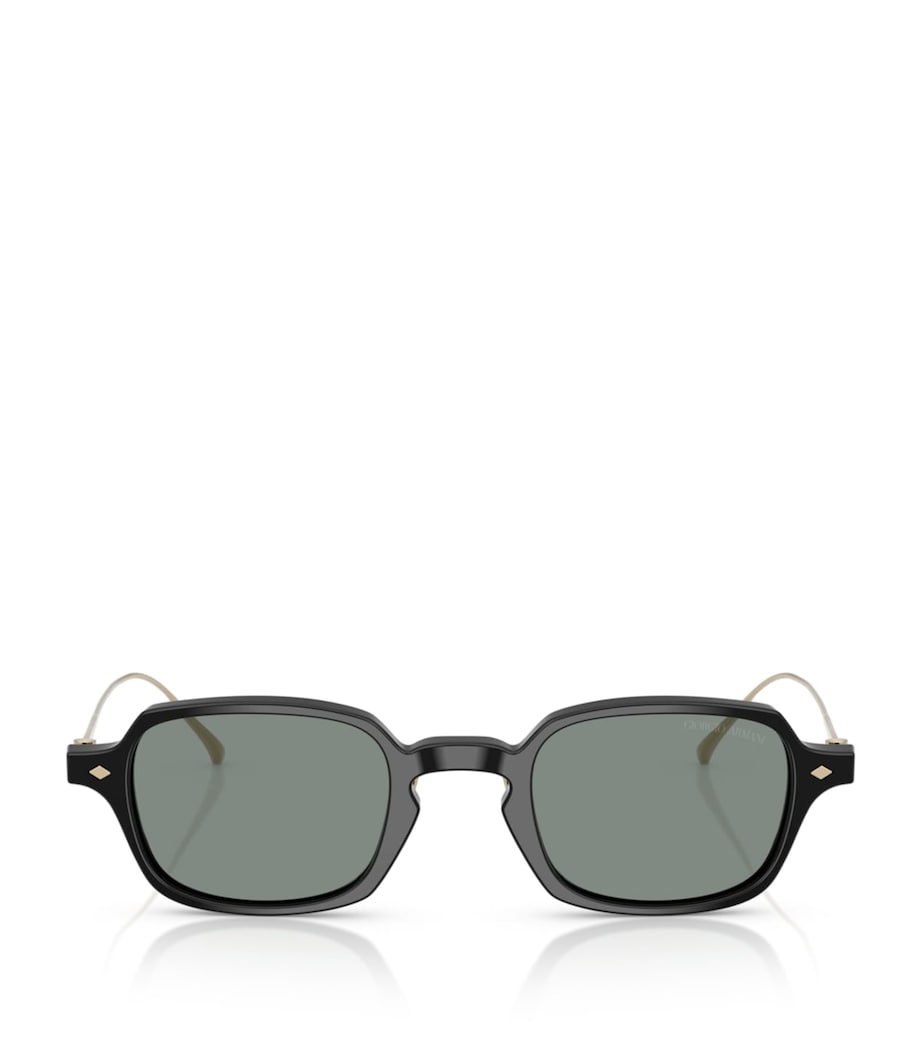 Giorgio Armani rectangle sunglasses dark acetate (British brand)