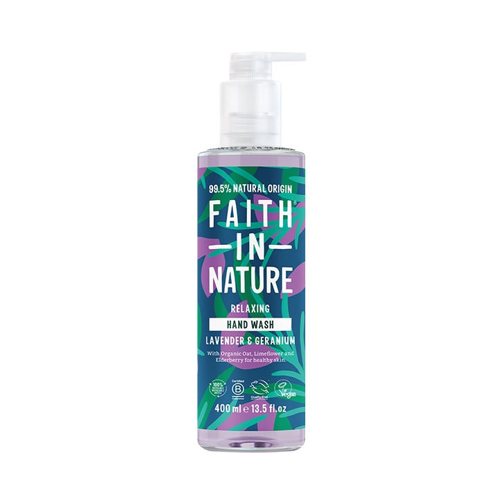 Faith in Nature Lavender & Geranium Hand Wash 400ml Natural Hand Wash & Soap Holland&Barrett   