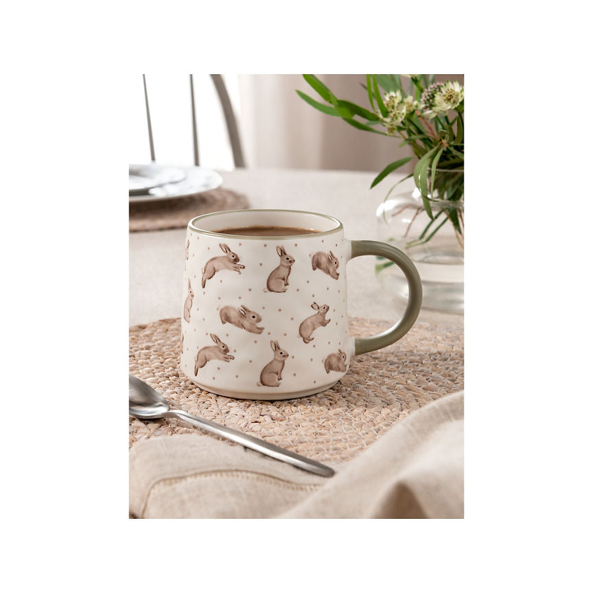 At Home with Stacey Solomon White Bunny Mug GOODS ASDA   