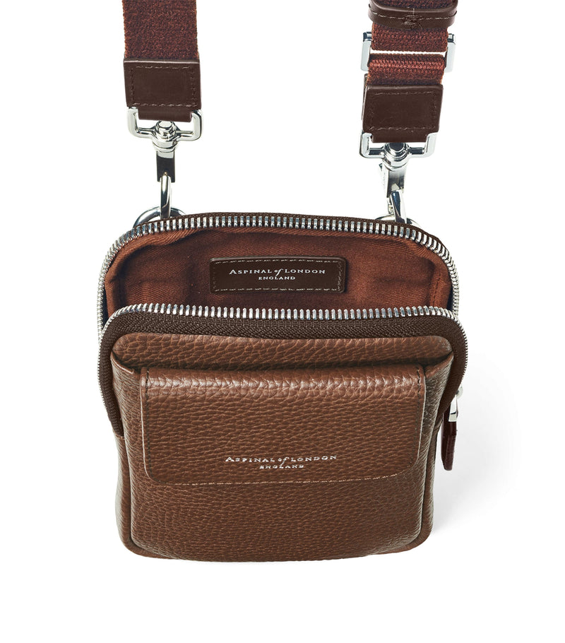 Aspinal of London leather cross-body phone pouch (British brand)