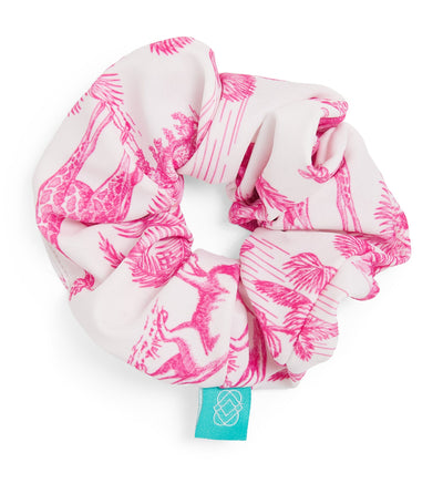 Harrods Marie Raxevsky Jungle Print Scrunchie Hair Band- Buy online at McGrocer