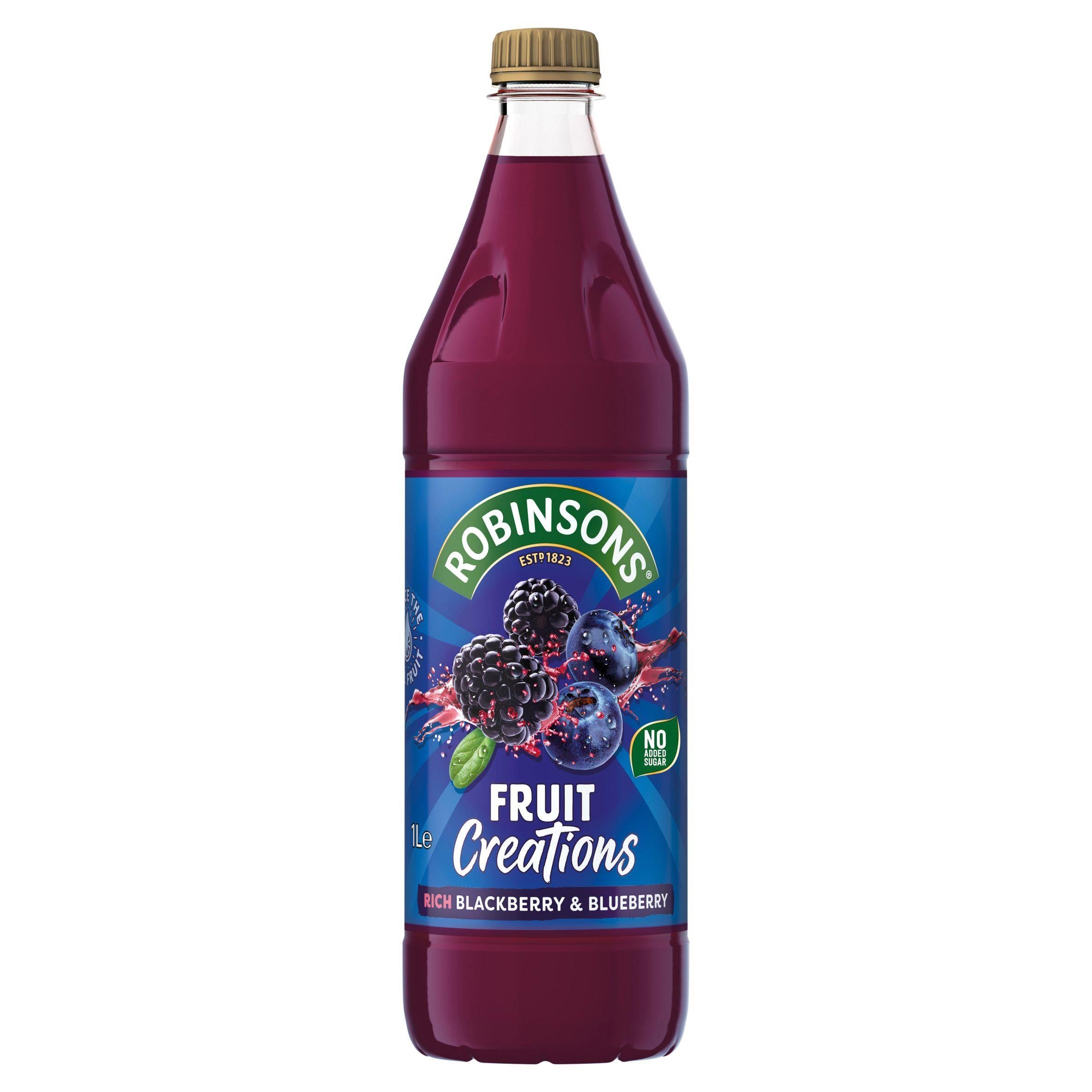 Robinsons Fruit Creations Blackberry & Blueberry Squash 1L Robinsons Sainsburys   