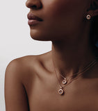 Chopard rose gold diamond pendant (British brand)