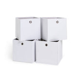 Argos Home off-white square storage boxes set of 4, UK version