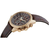 Citizen watch chronograph brown leather strap 48mm (British brand)