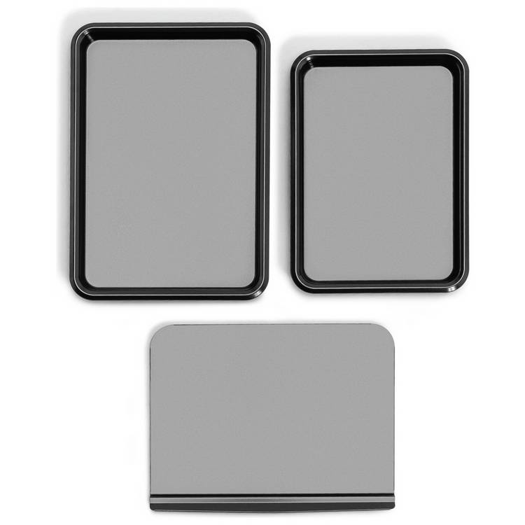 Habitat 3 piece oven tray set carbon steel non-stick British product