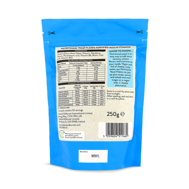 Holland & Barrett Nutritional Yeast Flakes 250g, UK version