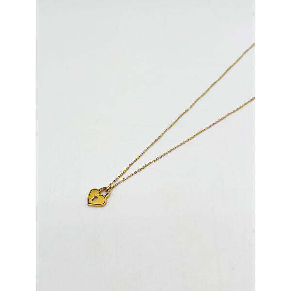 SVNX heart keyhole necklace gold, imported from the UK