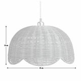 Habitat rattan scallop lampshade 35cm - British product