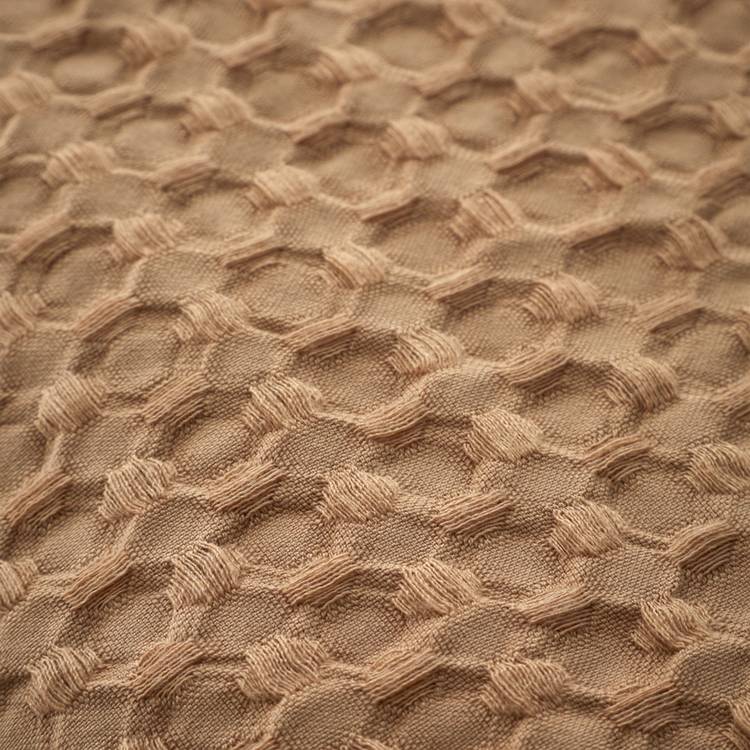 Pineapple Elephant waffle bedding set caramel single, UK version