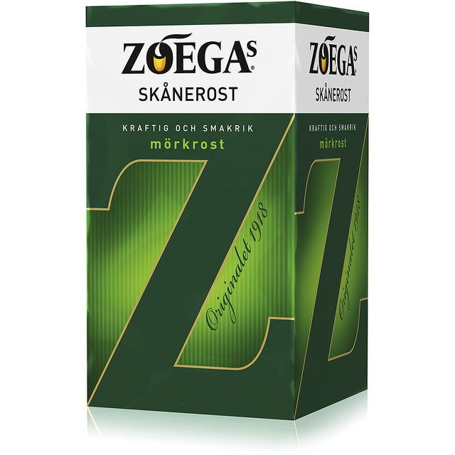 Zoega Skanerost Dark Roast Ground Filter Coffee   450g