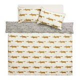 Habitat x Scion Mr Fox cream cotton bedding set single (British brand)