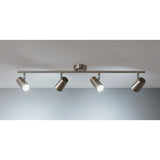 Argos Home brushed chrome 4 light bar light 76cm, UK version