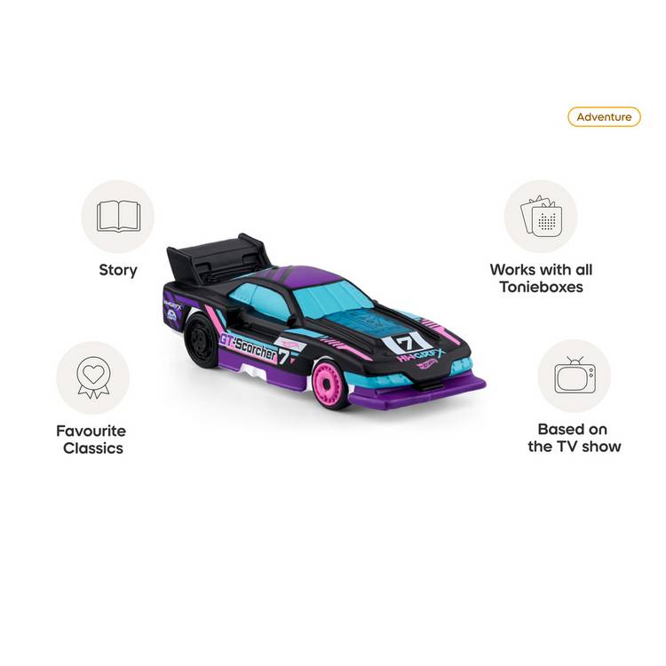tonies Hot Wheels audio Tonie character for Toniebox (British brand)