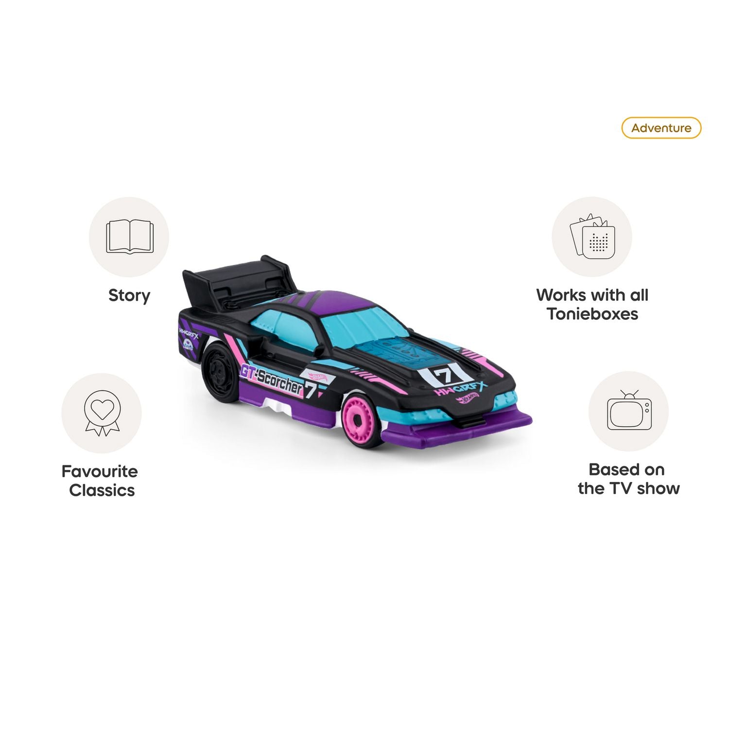 tonies Hot Wheels audio Tonie character for Toniebox (British brand)