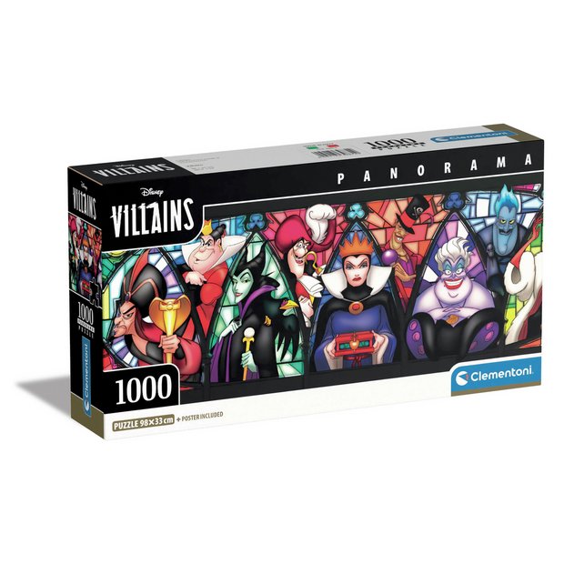 Clementoni Disney Villains jigsaw puzzle 1000 piece - British product