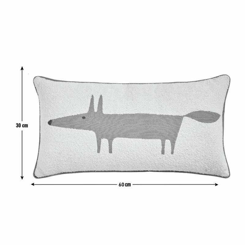 Habitat x Scion Mr Fox boucle cushion cream 30x60cm - British product