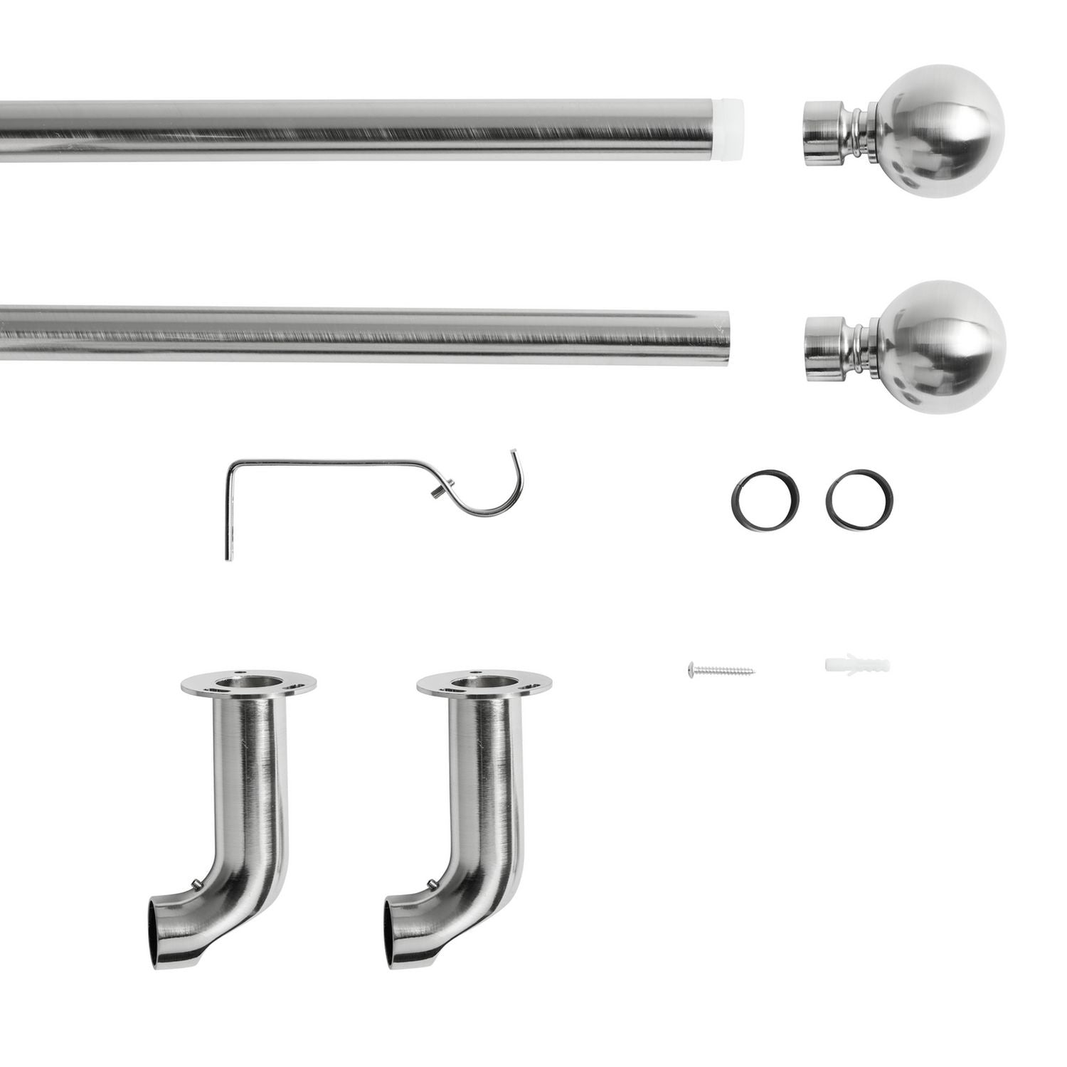 Argos Home extendable metal curtain pole 110-300cm (British brand)