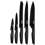 Tower 5 piece knife block rose gold black (British brand)