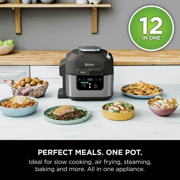 Ninja Speedi 12-in-1 multi cooker and air fryer 5.7L black, imported from the UK