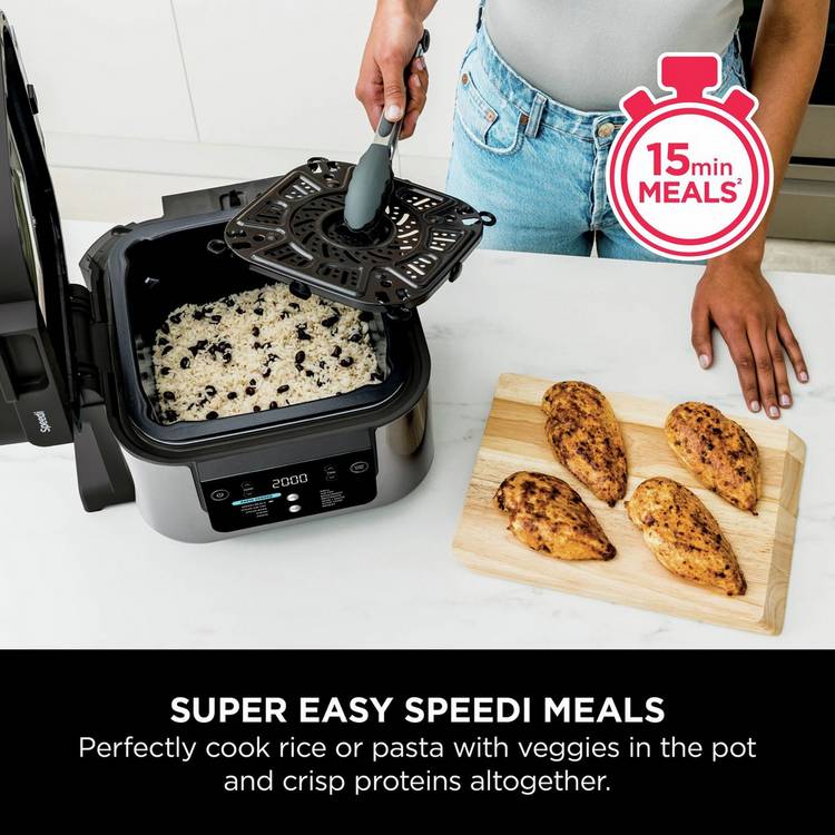 Ninja Speedi 12-in-1 multi cooker and air fryer 5.7L black, imported from the UK