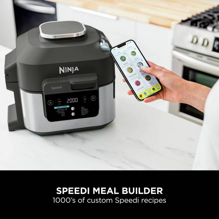 Ninja Speedi 12-in-1 multi cooker and air fryer 5.7L black, imported from the UK