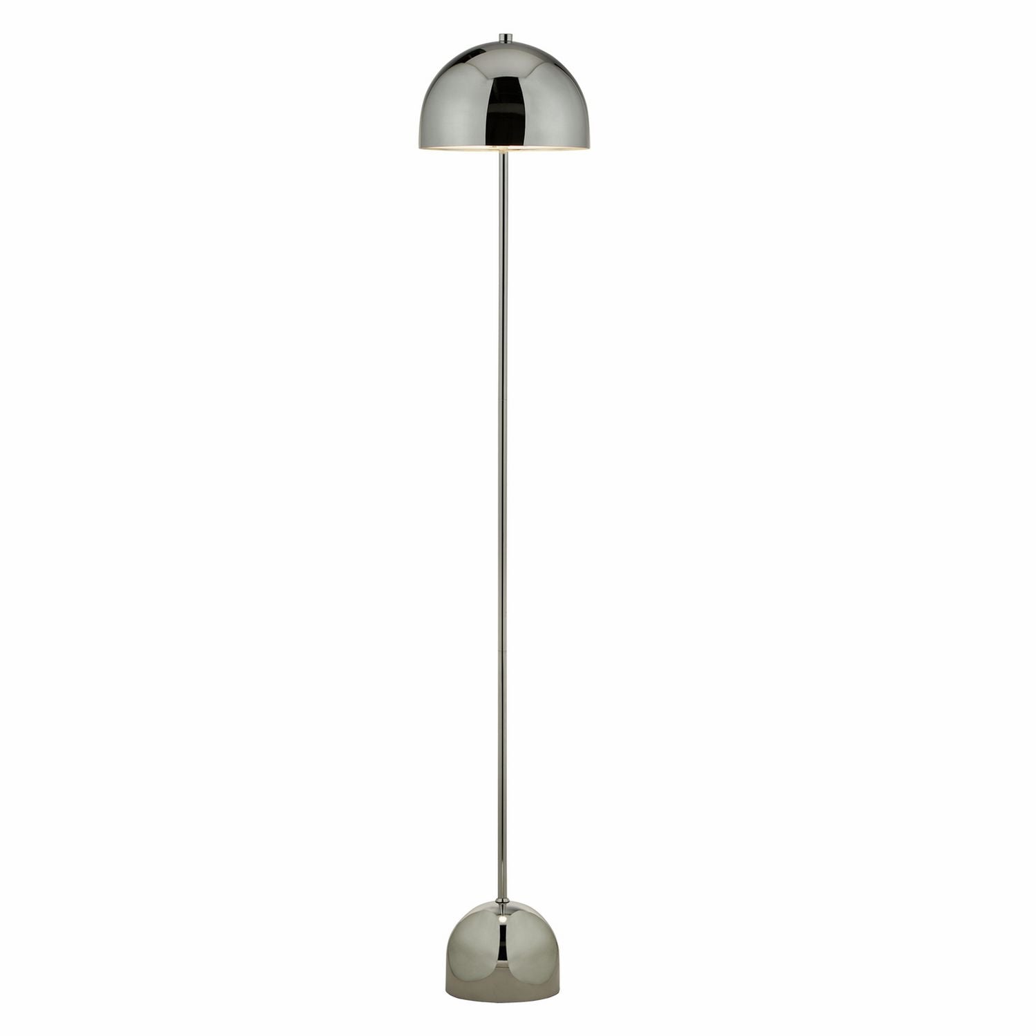 Searchlight Mushroom Port chrome LED floor lamp, imported from the UK