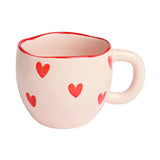Argos Home stoneware heart thrown mug 300ml - British product