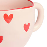 Argos Home stoneware heart thrown mug 300ml - British product