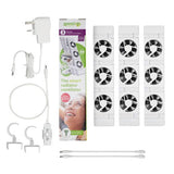 SpeedComfort cast iron radiator fan trio set white, imported from the UK