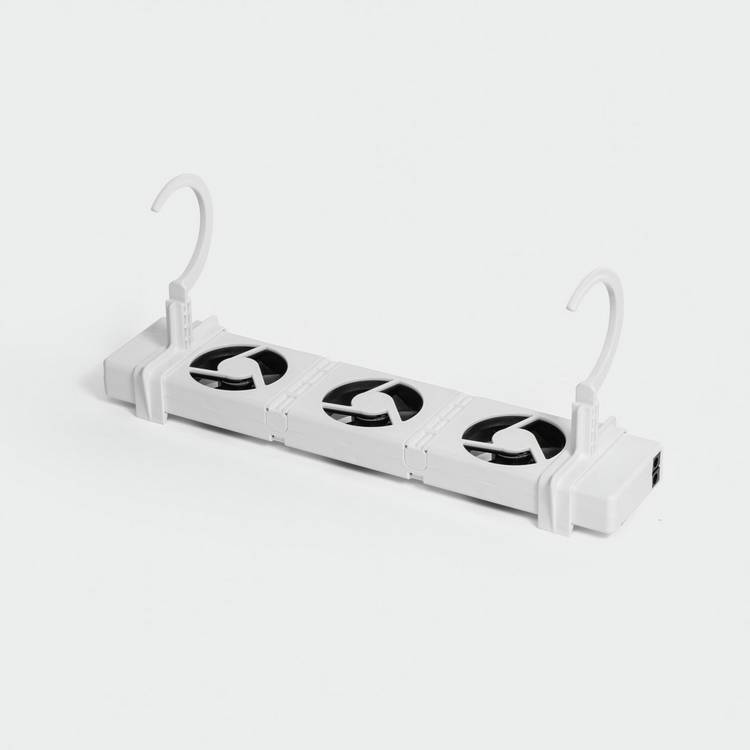 SpeedComfort cast iron radiator fan trio set white, imported from the UK