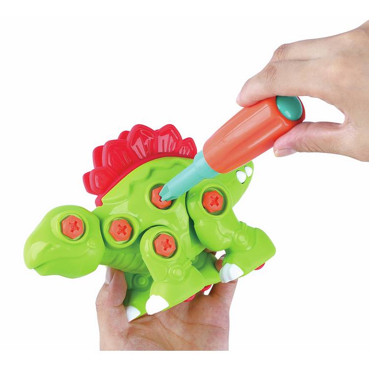 Chad Valley dinosaur building set Stegosaurus H17cm, imported from the UK