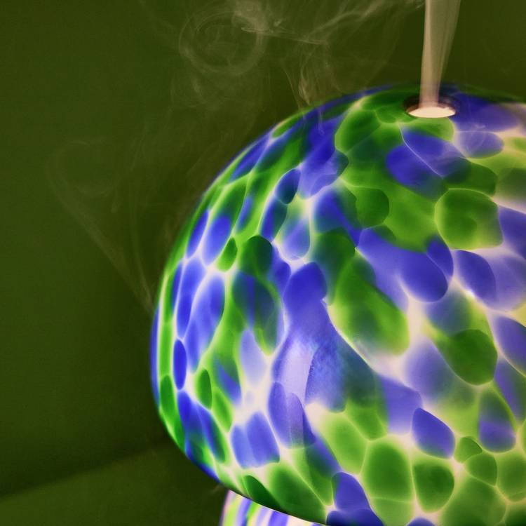 Habitat confetti glass lamp style electric diffuser 100ml, UK version