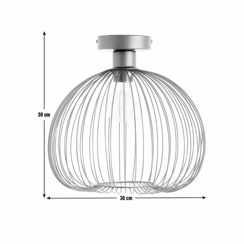 Argos Home Nyx flush ceiling light black 30cm, UK version