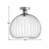 Argos Home Nyx flush ceiling light black 30cm, UK version