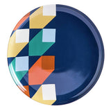 Habitat blue stoneware dinner set 12 piece, imported from the UK