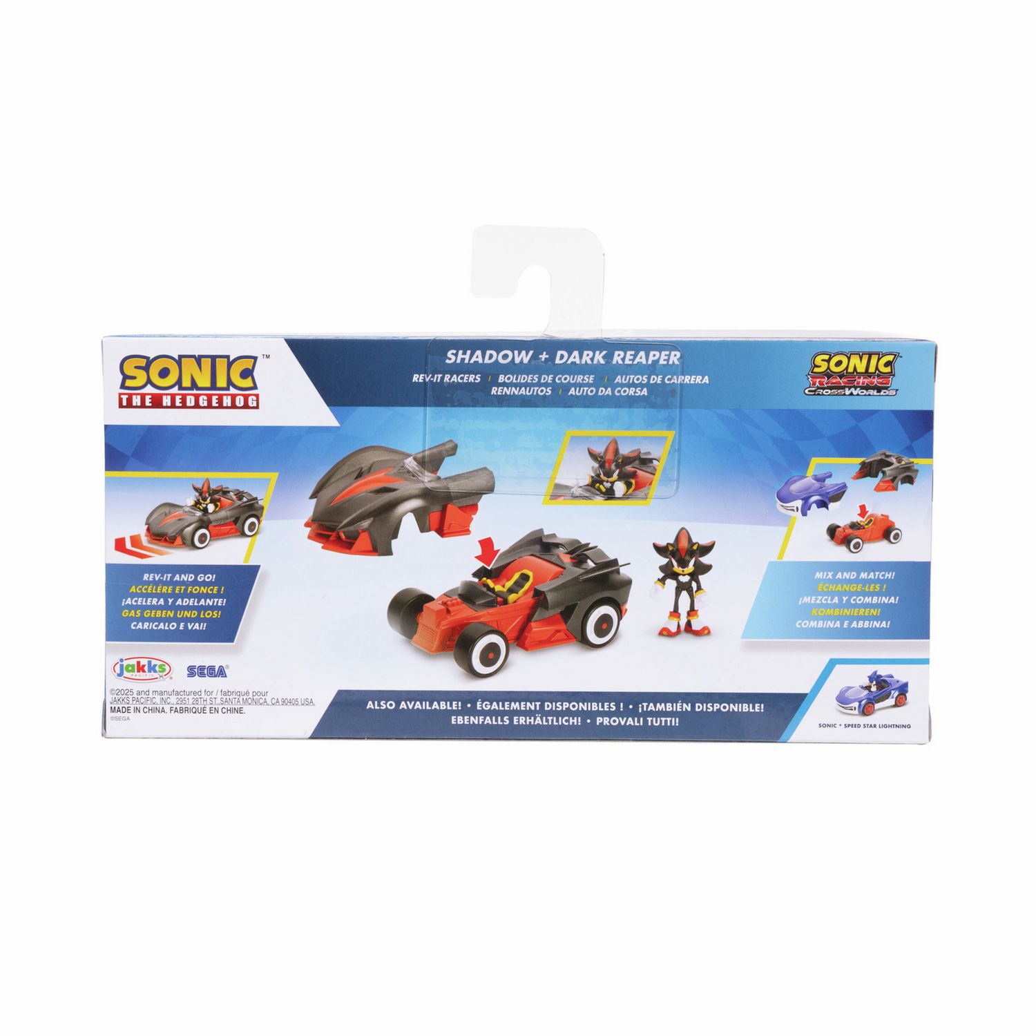 Sonic Rev It Shadow Race Car Dark Reaper, UK version