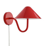 Habitat Wave metal wall light in red finish, UK version