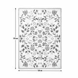 Argos Home country floral cream wool rug 120x170cm, UK version