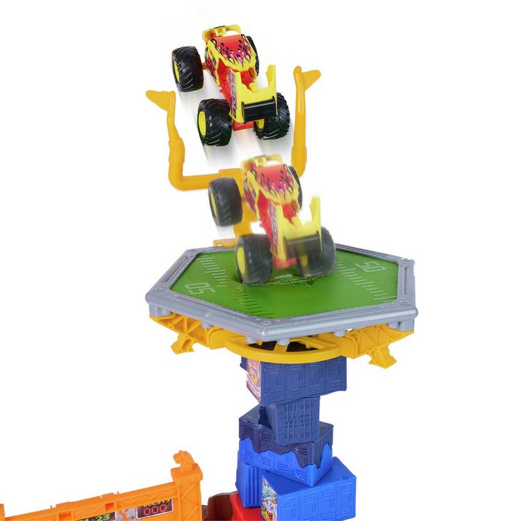 Monster Jam Smash & Bash Classroom Crushers playset - British product