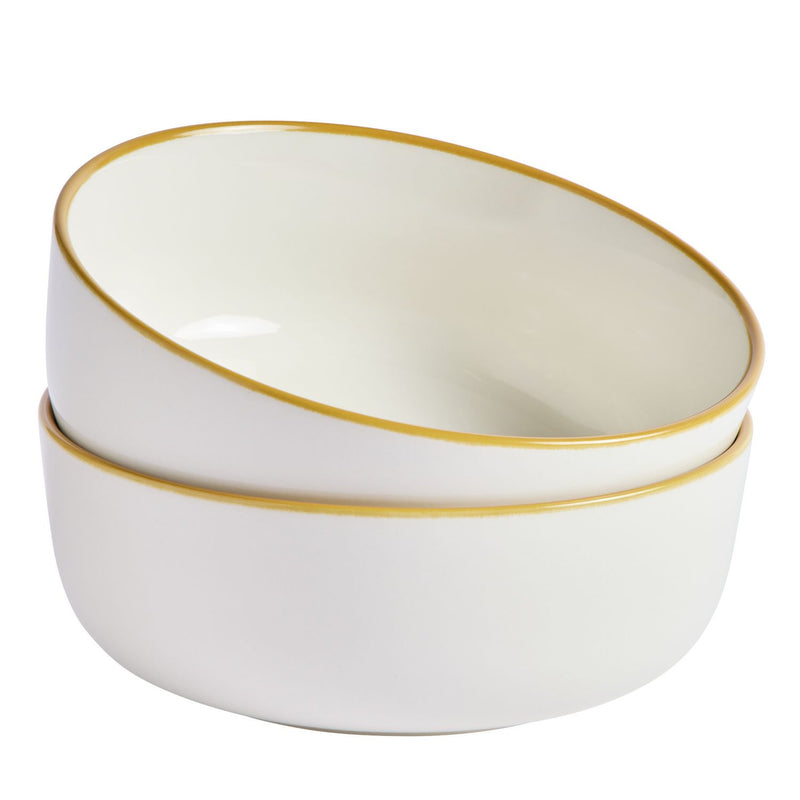 Argos Home mustard rim dinner set 12 piece, imported from the UK