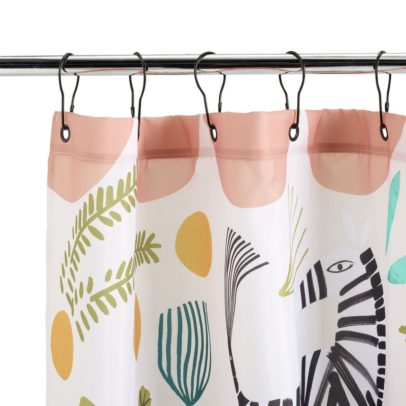 Habitat Global Animal antibacterial shower curtain 180x180cm - British product