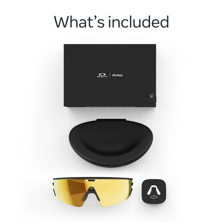 Oakley Meta Vanguard smart glasses Black Prizm 24K, imported from the UK