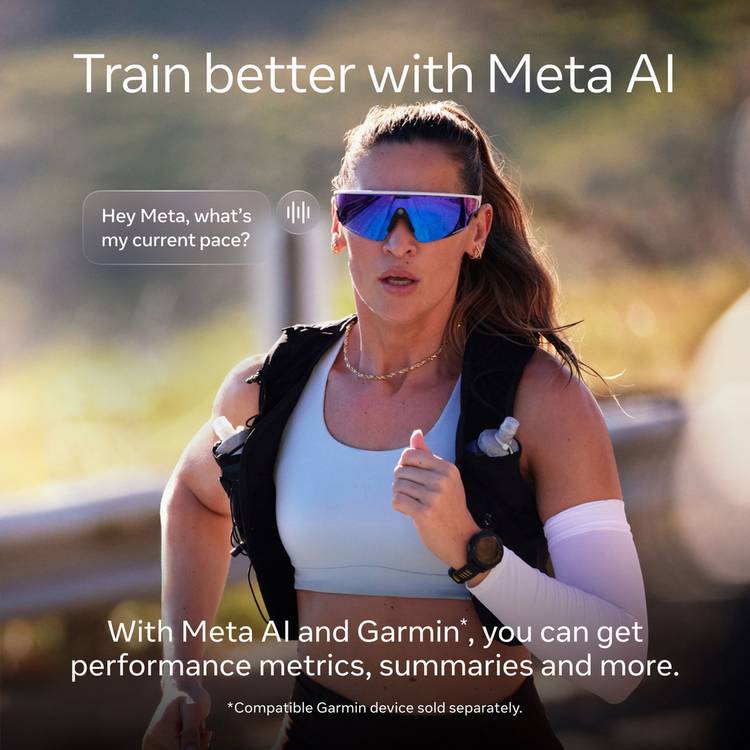 Oakley Meta Vanguard Black Prizm Road smart glasses - British product