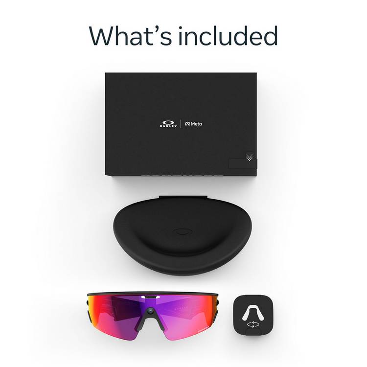 Oakley Meta Vanguard Black Prizm Road smart glasses - British product