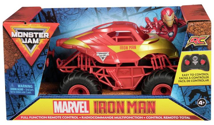 Monster Jam 1:24 RC Marvel Iron Man GOODS Argos