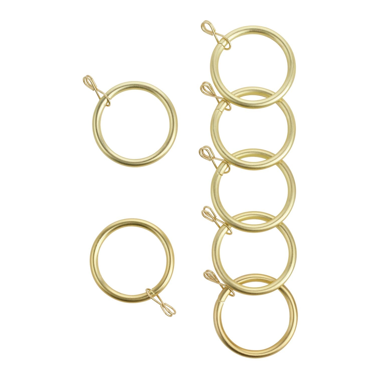Argos Home curtain rings polished gold 20 rings (British brand)