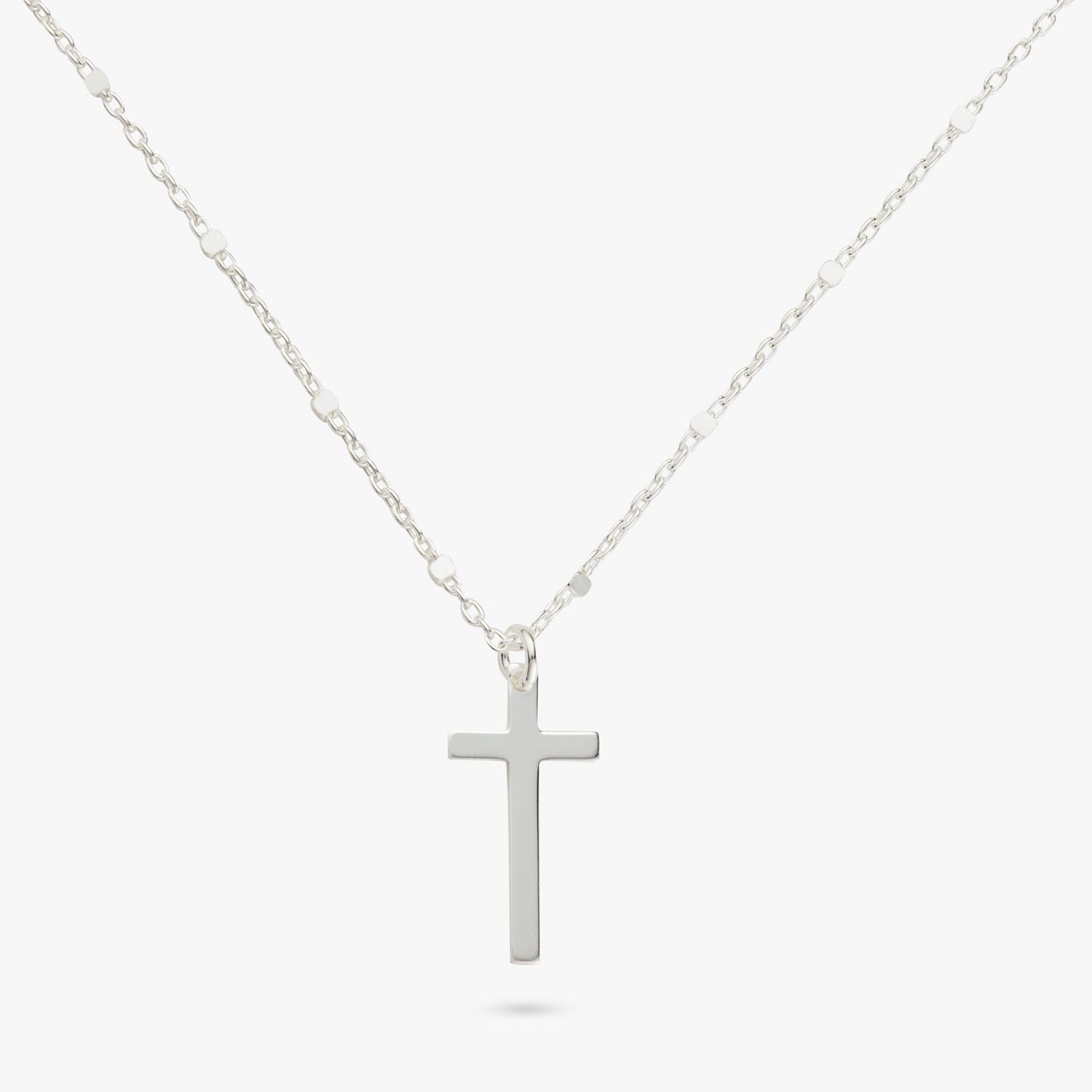 Revere sterling silver cross pendant necklace 46cm, UK version
