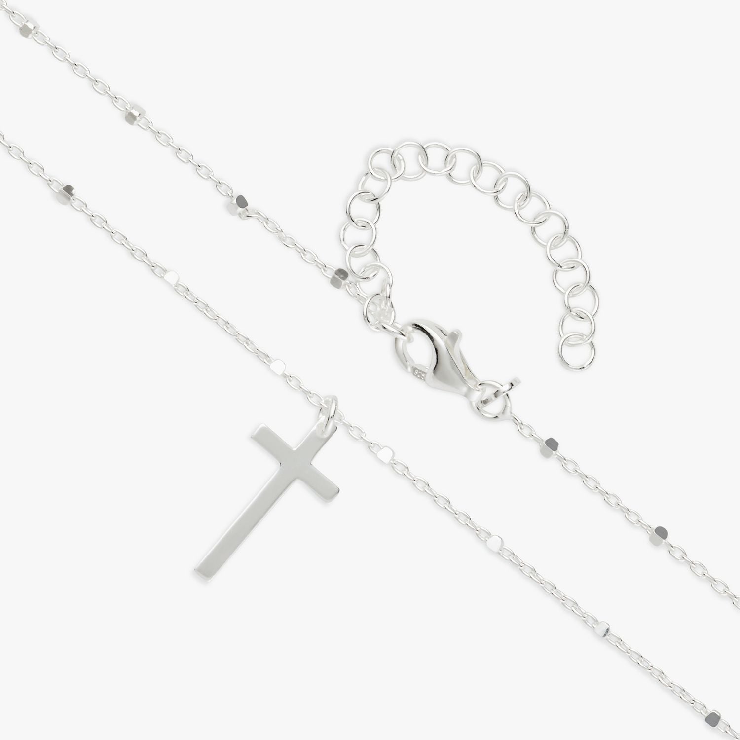Revere sterling silver cross pendant necklace 46cm, UK version